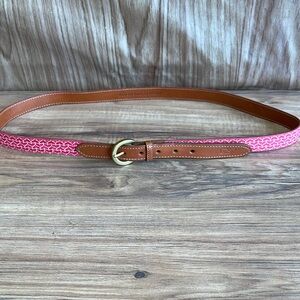 Pre-owned vineyard vines Women's Silk Whale Tail Club Belt size XL -40 inches